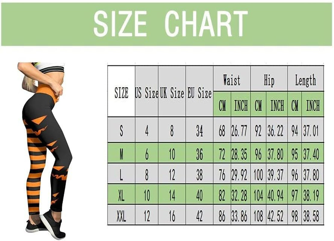 High Waisted Halloween Yoga Leggings for Women Tummy Control,Skull Halloween Print Pumpkin Print Running Stretch Yoga Pants Sweatpants, Black